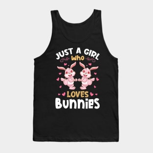 Just a Girl who Loves Bunnies Gift Tank Top